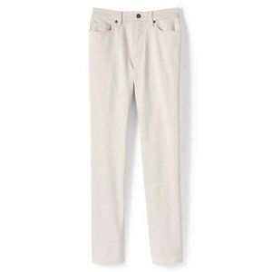 NWT LANDS' END WOMEN'S HIGH‎ RISE STRAIGHT LEG JEANS COLOR BIRCH 4P (PETITE)